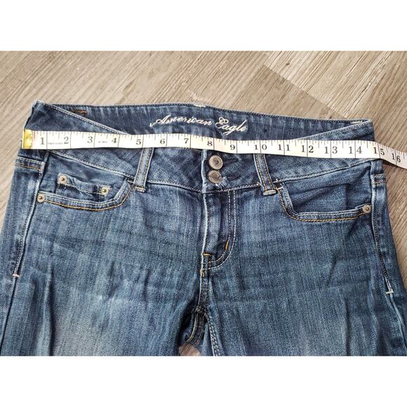 American Eagle Stretch Artist Live Your Life Light Washed Blue Denim Jeans - Picture 5 of 6